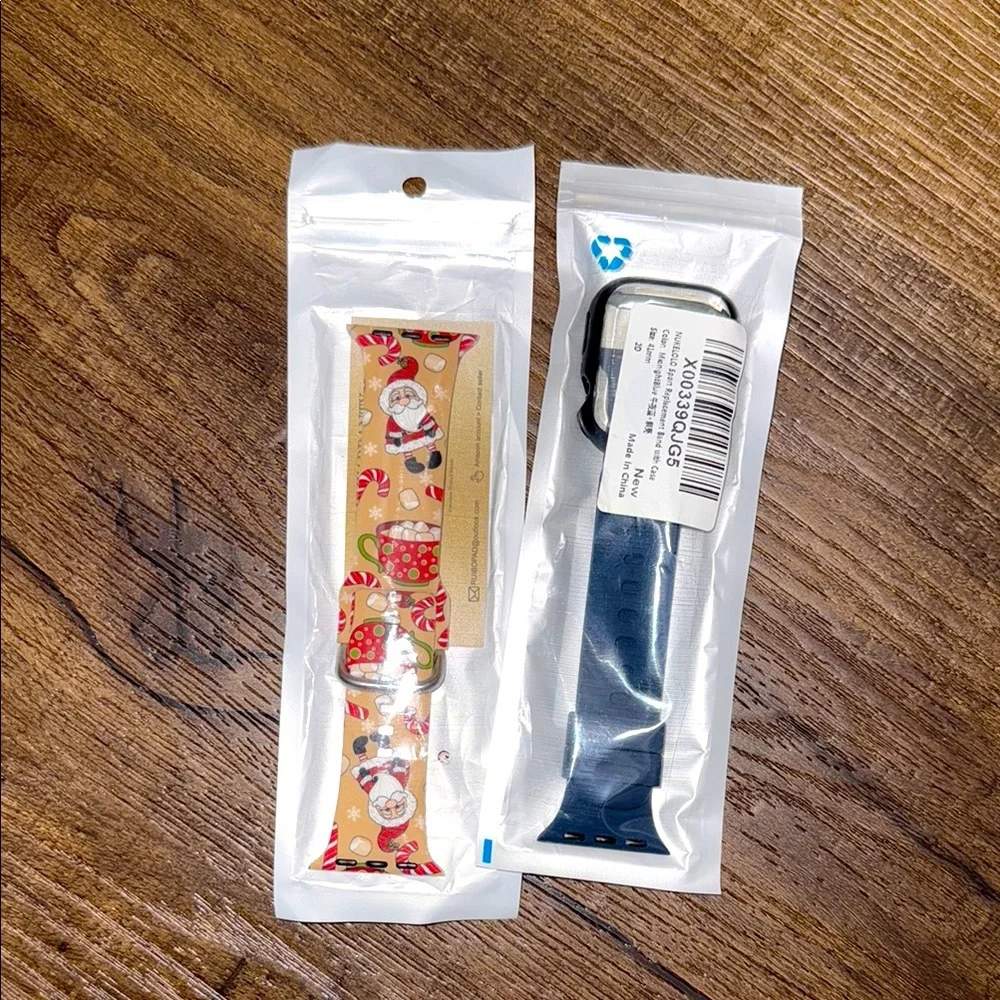 Brand new! Amazon Apple Watch Christmas Band & Navy Blue Band
